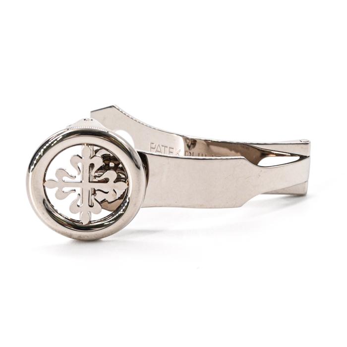 【美品】PATEK PHILIPPE パテックフィリップ Dバックル 14ｍｍ用 カラトラバ十字 K18WG シルバー |  | 01