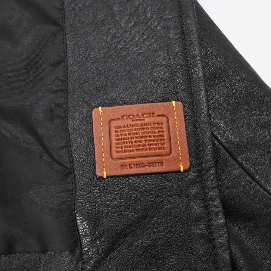 美品】COACH コーチ レザー ジャケット ライダース アウター ブラック
