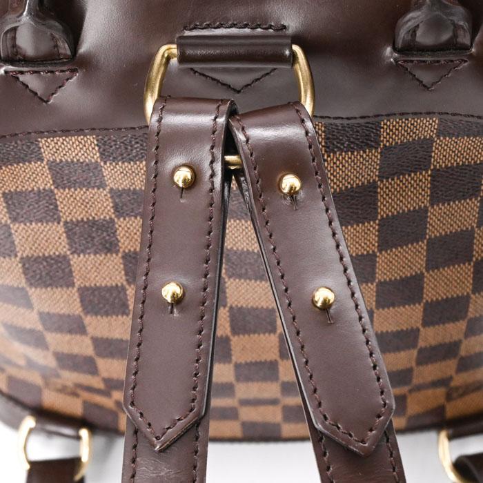 【美品】LOUIS VUITTON ルイヴィトン ダミエ キャンバス ソーホー リュックサック デイバッグ ブラウン レディース N51132_9
