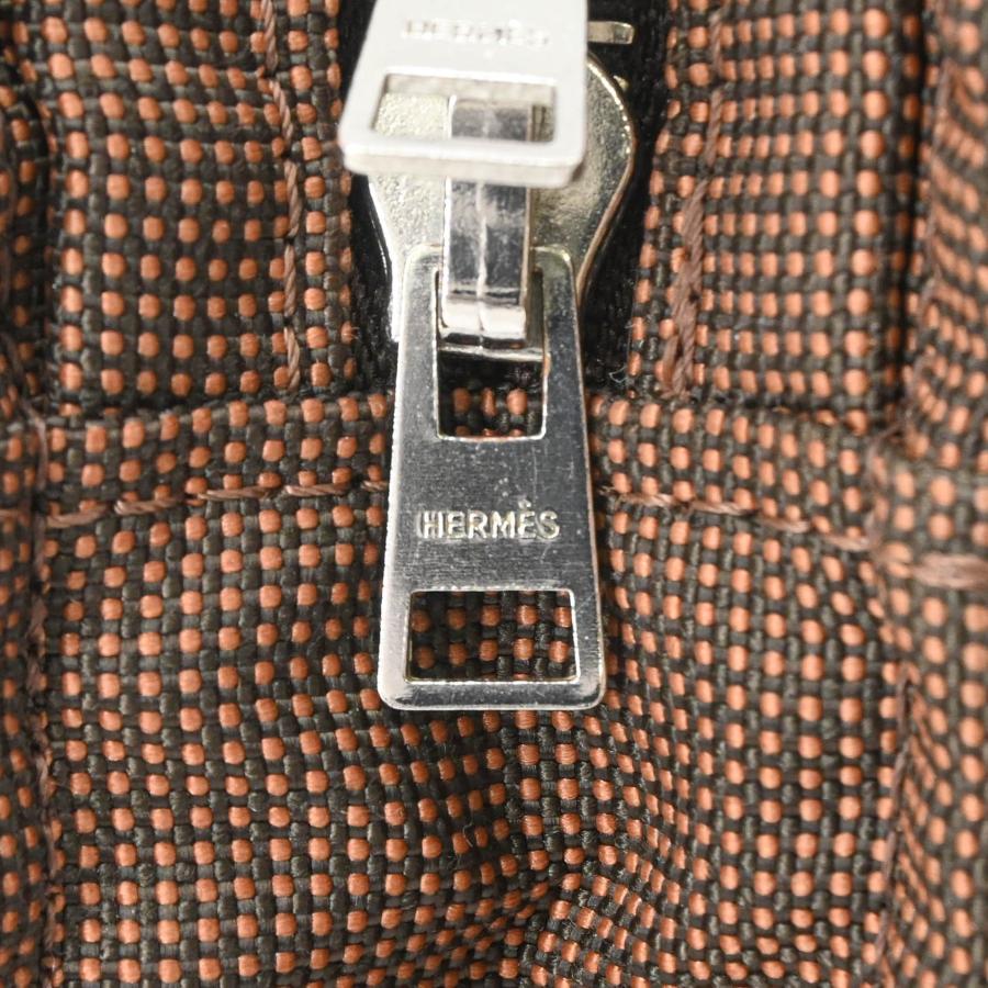 美品】 HERMES エルメス エールライン アド PM キャンバス ナイロン