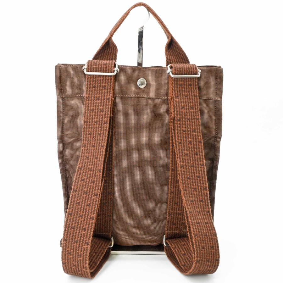 【状態良好】HERMES リュック エールライン アドPM ブラウン 美品】 HERMES エルメス エールライン アド PM キャンバス ナイロン