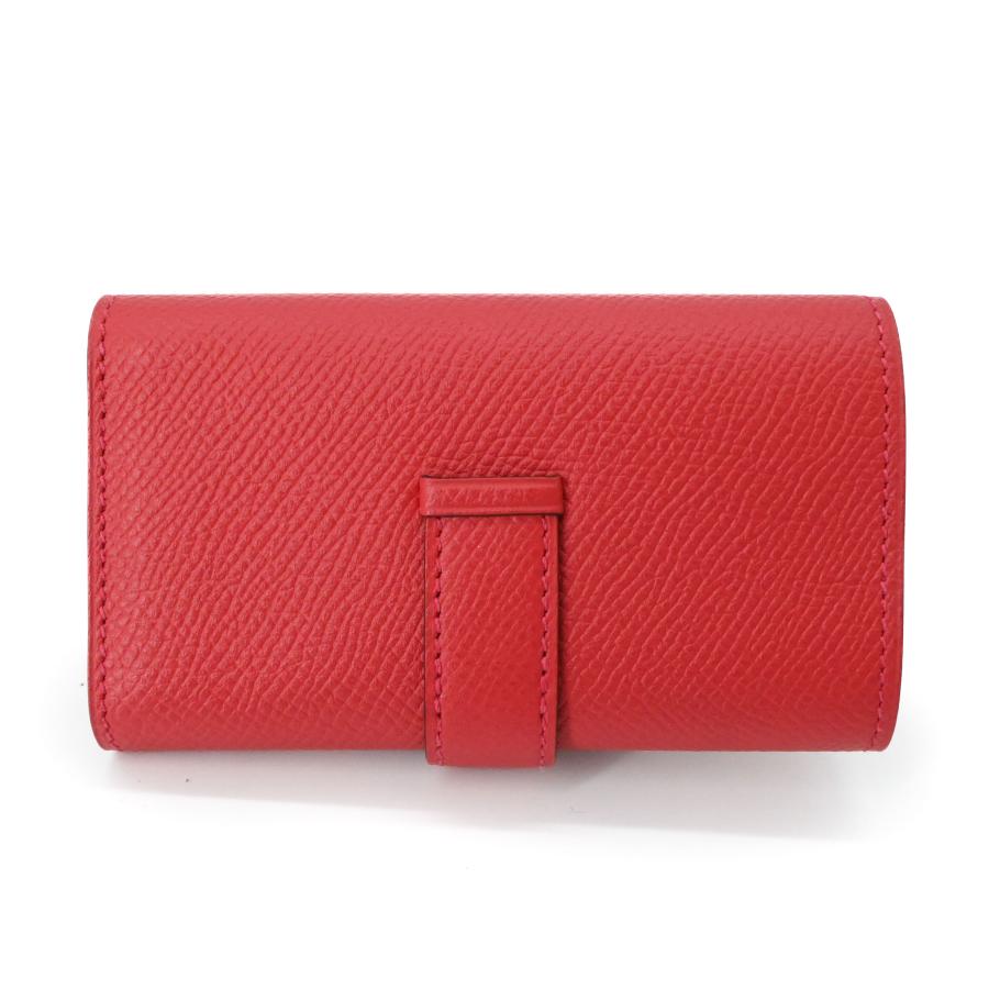 【未使用品】HERMES エルメス ベアン キーケース 4連 ヴォーエプソン レザー ルージュクー ピンクレッド 赤系 #C | Bearn | 03