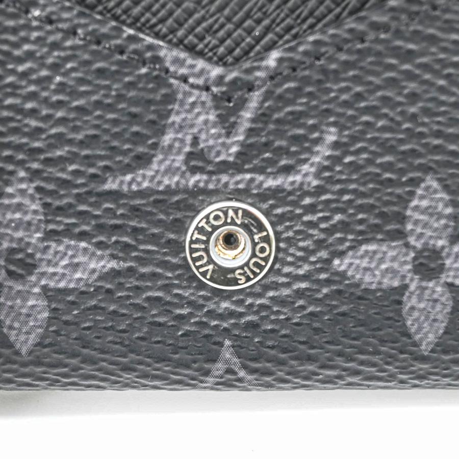 【美品】LOUIS VUITTON ルイヴィトン カードケース アンヴェロップ カルト ドゥ ヴィジット モノグラム エクリプス 名刺入れ 黒 ブラック M12874 ICチップ_10