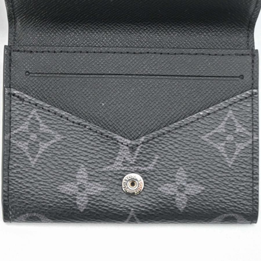 【美品】LOUIS VUITTON ルイヴィトン カードケース アンヴェロップ カルト ドゥ ヴィジット モノグラム エクリプス 名刺入れ 黒 ブラック M12874 ICチップ_11
