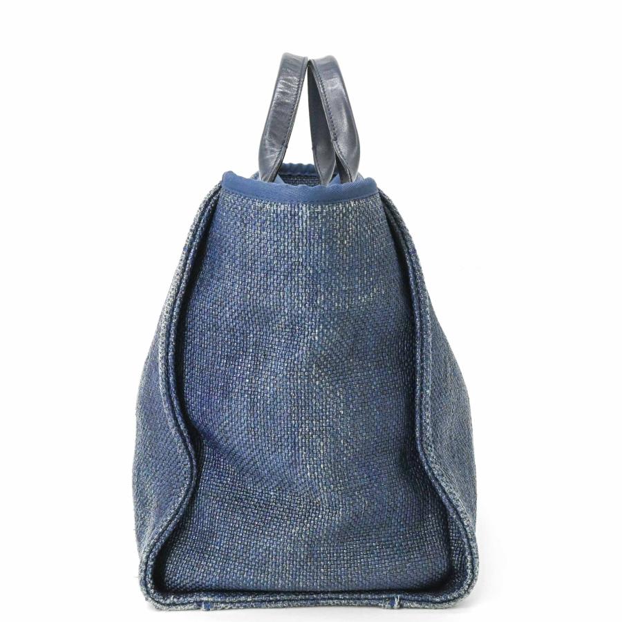 CHANEL シャネル ドーヴィル GM トート チェーン ショルダー 2WAY キャンバス ネイビー |  | 03