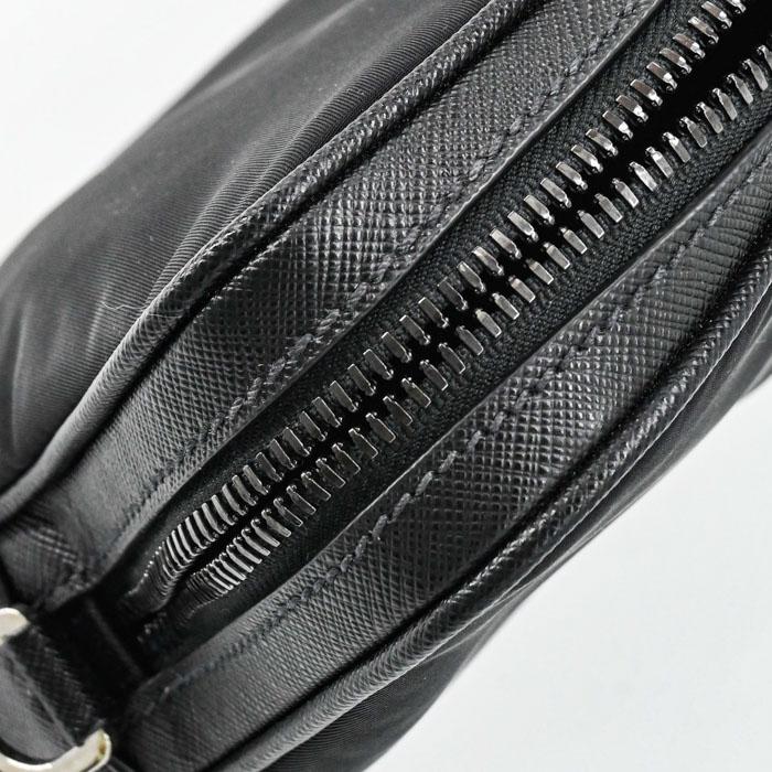 【未使用品】PRADA プラダ ブリーフケース ビジネス 三角ロゴ Re-Nylon リナイロン サフィアーノレザー ブラック 黒 2VE368 |  | 08