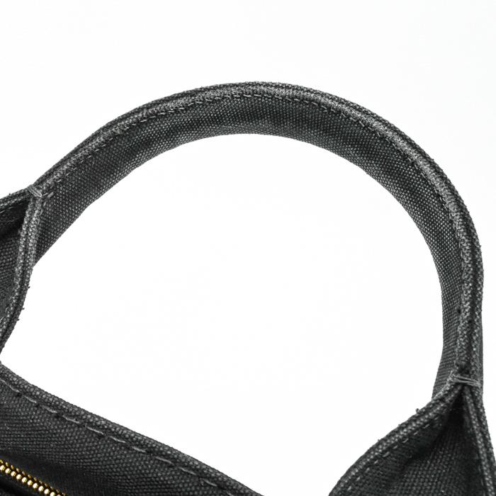 PRADA プラダ カナパ 35 トート 三角ロゴ ハンドバッグ ショルダーバッグ キャンバス デニム ブラック 黒 レディース ストラップ付 |  | 10