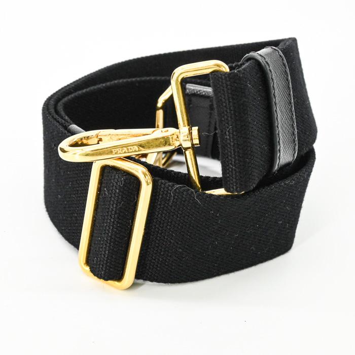 PRADA プラダ カナパ 35 トート 三角ロゴ ハンドバッグ ショルダーバッグ キャンバス デニム ブラック 黒 レディース ストラップ付 |  | 17