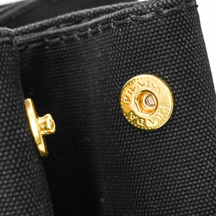 PRADA プラダ カナパ 35 トート 三角ロゴ ハンドバッグ ショルダーバッグ キャンバス デニム ブラック 黒 レディース ストラップ付 |  | 05