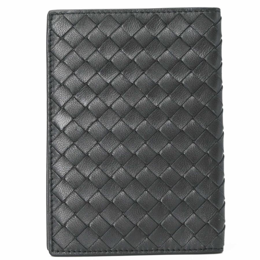 【未使用品】BOTTEGA VENETA ボッテガヴェネタ イントレチャート パスポートケース レザー ブラック 黒 | 