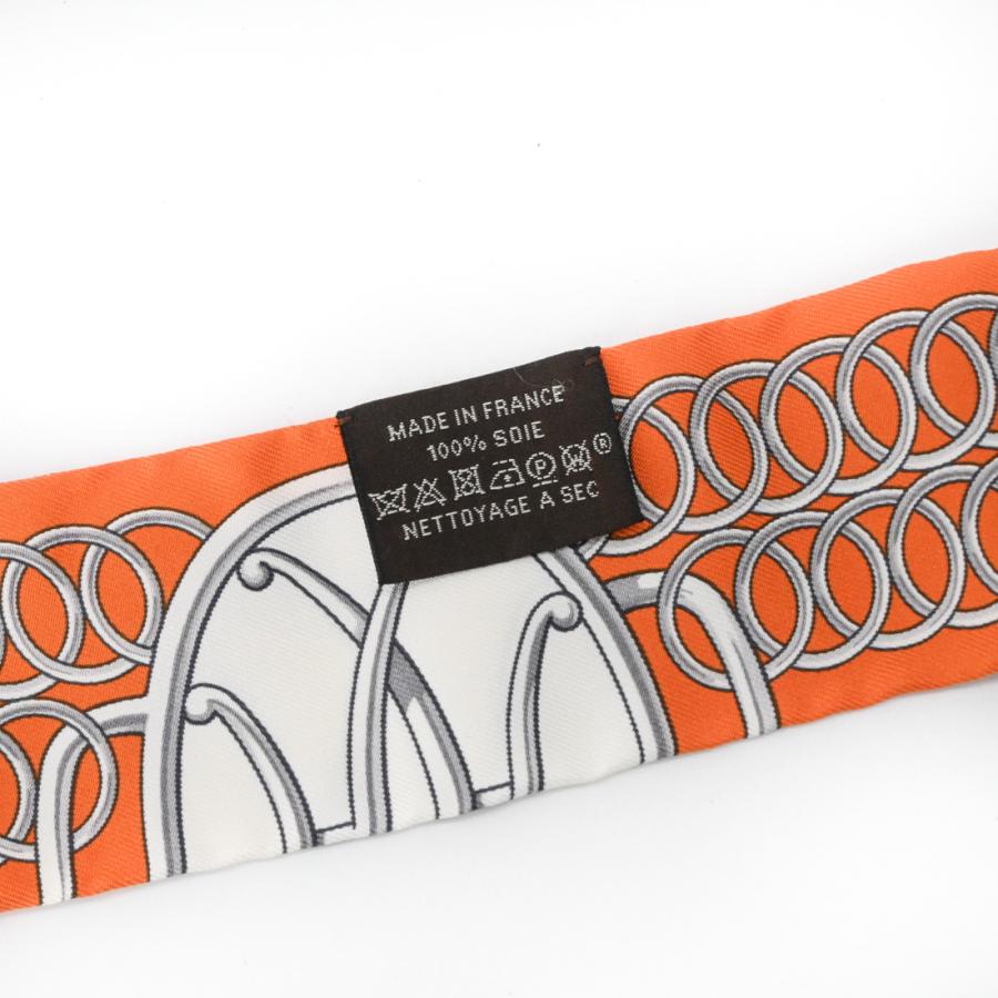 【未使用品】HERMES エルメス ツイリー LIFT PROFILE リフト プロフィール スカーフ オレンジ |  | 05