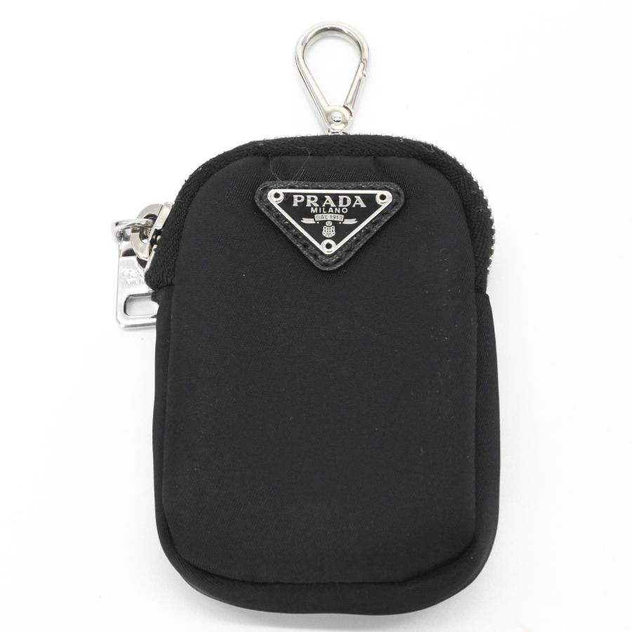 【美品】PRADA プラダ テスート ナイロン レザー ショルダーバッグ ポーチ付き ハンドバッグ 2WAY レディース 三角ロゴ ブラック シルバー金具 黒 IBH204 |  | 13