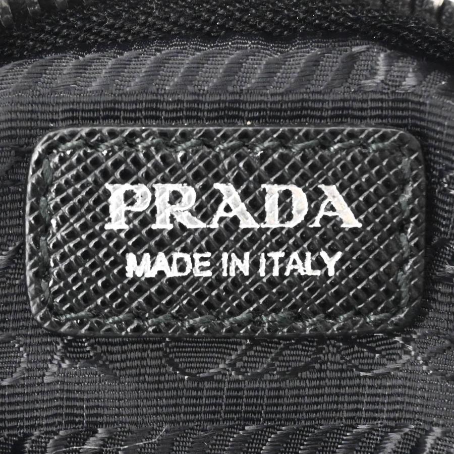 【美品】PRADA プラダ テスート ナイロン レザー ショルダーバッグ ポーチ付き ハンドバッグ 2WAY レディース 三角ロゴ ブラック シルバー金具 黒 IBH204 |  | 16