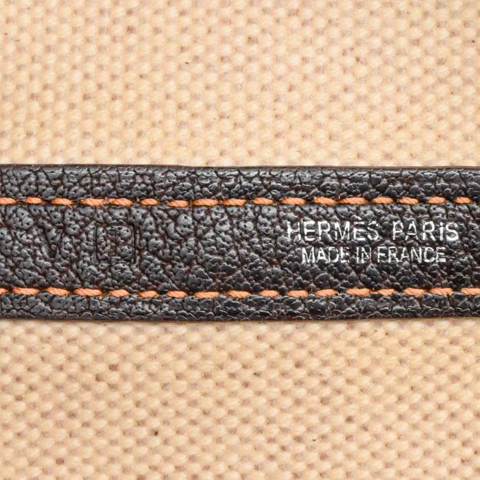 【美品】HERMES エルメス ガーデンパーティ PM ハンドバッグ トート レザー トワルアッシュ レディース ♯I_12