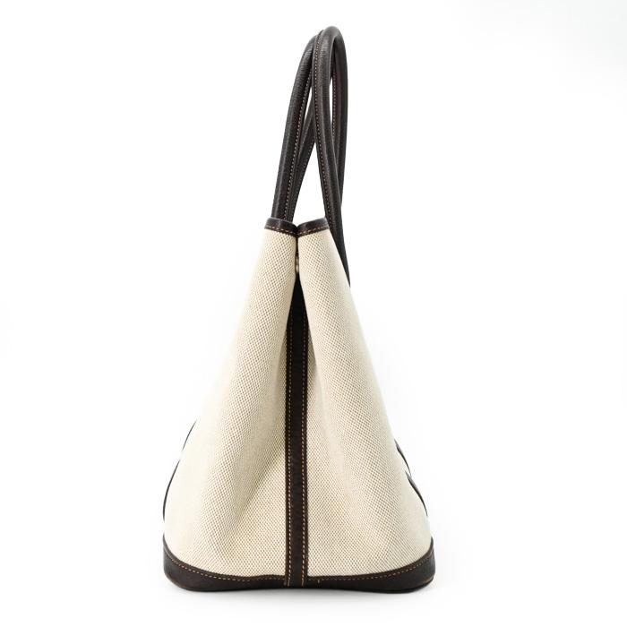 【美品】HERMES エルメス ガーデンパーティ PM ハンドバッグ トート レザー トワルアッシュ レディース ♯I_2