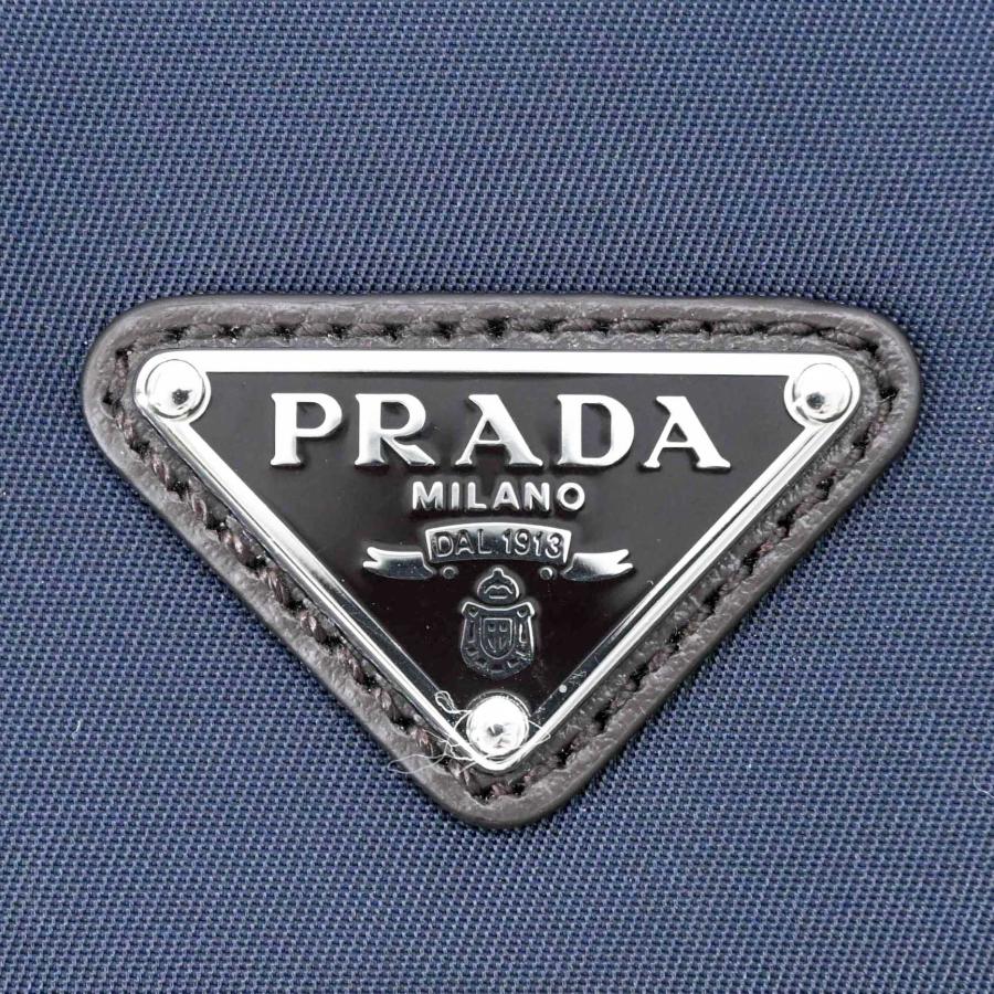 【未使用品】PRADA プラダ スエード Reナイロン ショルダーバッグ 肩掛け トライアングル ネイビー 青 ブラウン 茶 ICチップ |  | 10