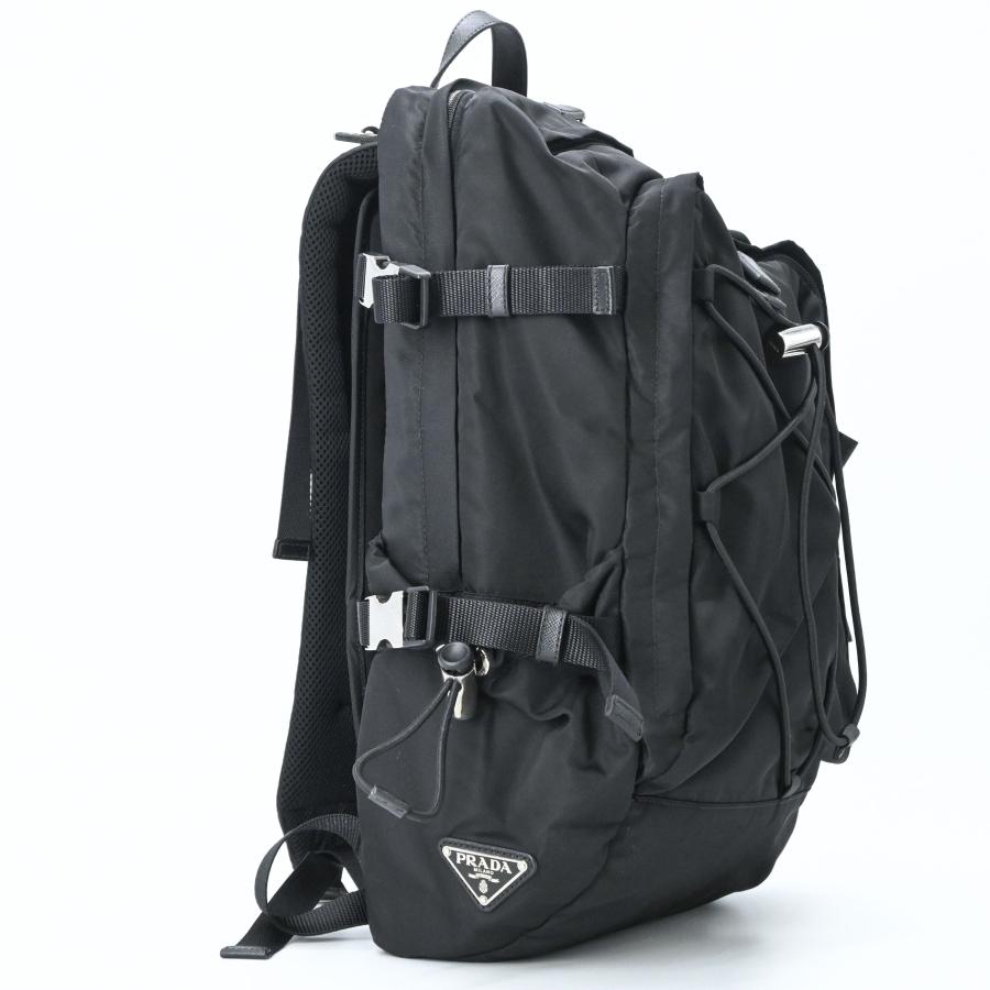 【美品】PRADA プラダ テスート スピードロック ナイロン バックパック リュック ビジネス PC収納 ブラック 黒 白タグ有 | 