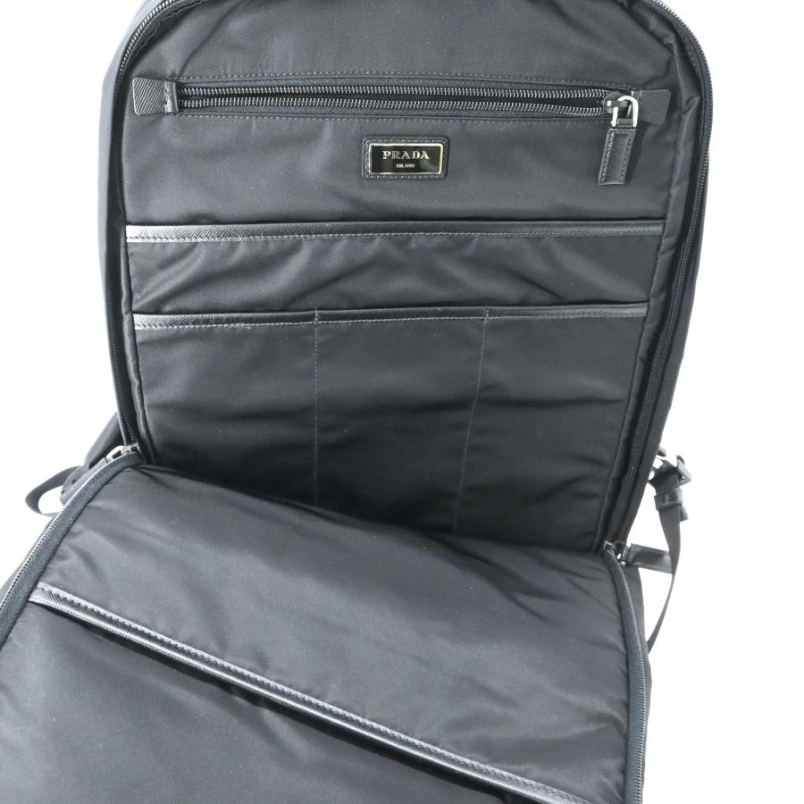 【美品】PRADA プラダ テスート スピードロック ナイロン バックパック リュック ビジネス PC収納 ブラック 黒 白タグ有 |  | 13