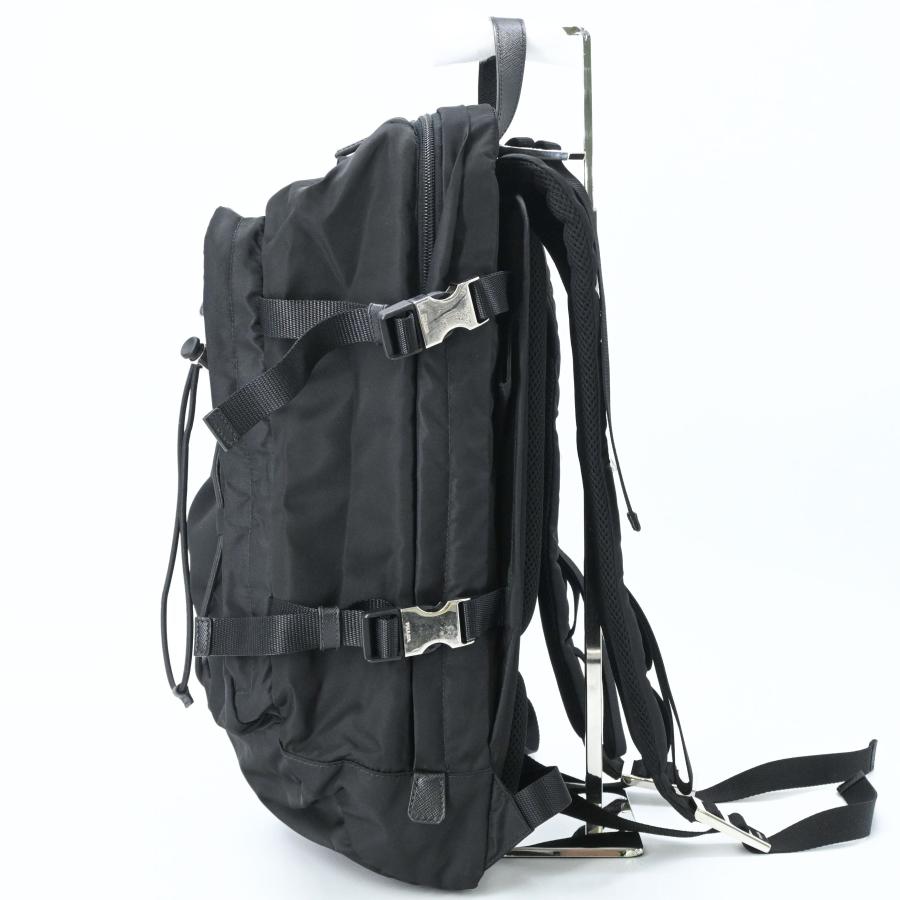 【美品】PRADA プラダ テスート スピードロック ナイロン バックパック リュック ビジネス PC収納 ブラック 黒 白タグ有 |  | 03