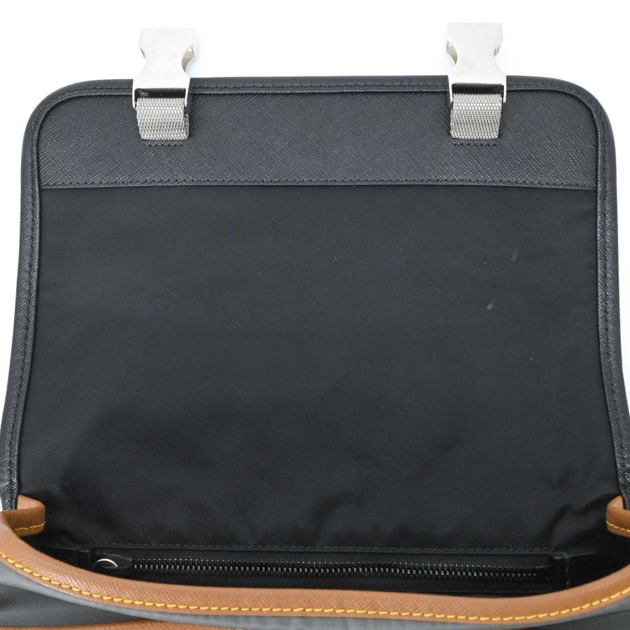 【未使用品】PRADA プラダ テスート Re-Nylon トライアングル ショルダー 肩掛け ブラック 黒 グレー ブラウン 茶 2VD769 ICチップ有 |  | 13