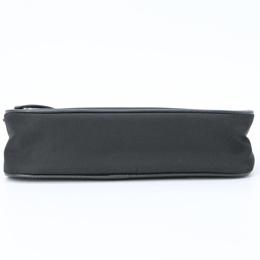 【未使用品】PRADA プラダ  Re-Edition 2005ナイロン レザー ショルダー ポーチ付き ハンドバッグ 2WAY レディース 三角ロゴ ブラック 黒 シルバー金具 白タグ |  | 05