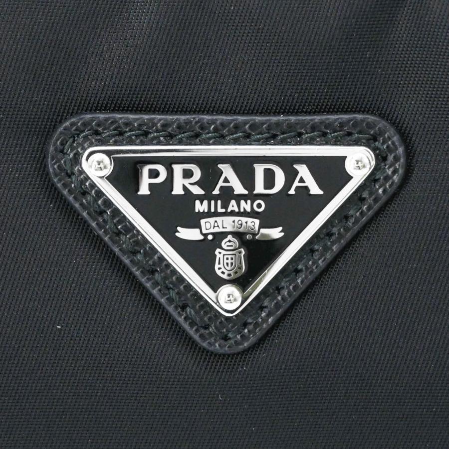 【未使用品】PRADA プラダ  Re-Edition 2005ナイロン レザー ショルダー ポーチ付き ハンドバッグ 2WAY レディース 三角ロゴ ブラック 黒 シルバー金具 白タグ |  | 06