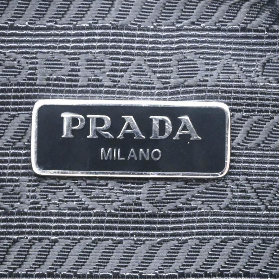 【未使用品】PRADA プラダ  Re-Edition 2005ナイロン レザー ショルダー ポーチ付き ハンドバッグ 2WAY レディース 三角ロゴ ブラック 黒 シルバー金具 白タグ |  | 08