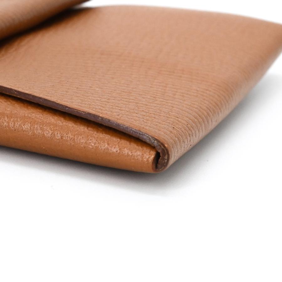 【美品】HERMES エルメス バスティア GM コインケース 小銭入れ ヴォーエプソン ゴールド レディース メンズ ♯C | HERMES | 10