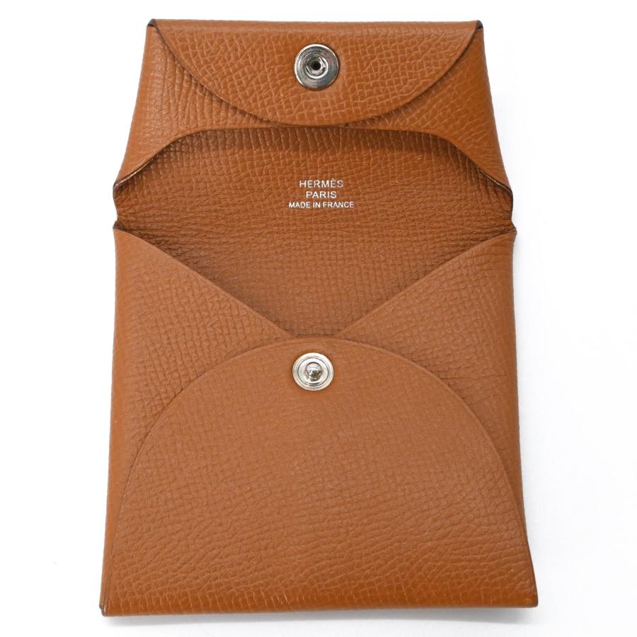 【美品】HERMES エルメス バスティア GM コインケース 小銭入れ ヴォーエプソン ゴールド レディース メンズ ♯C | HERMES | 06