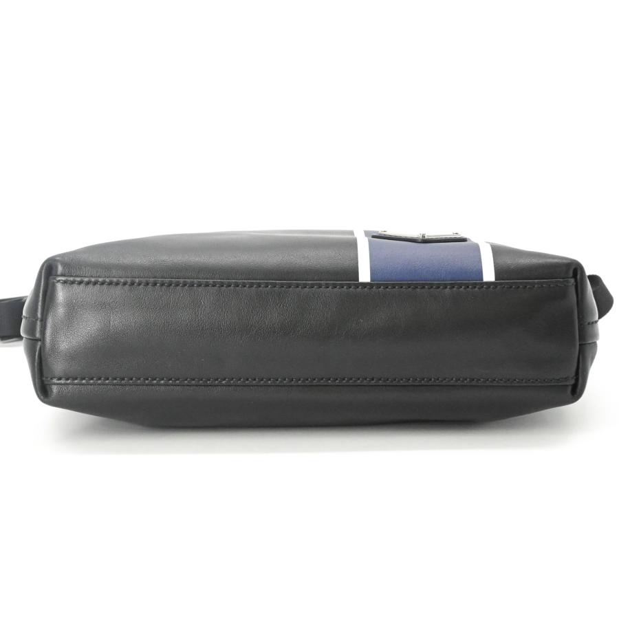 【未使用品】PRADA プラダ ショルダーバッグ レザー トライアングルロゴ 黒 ブラック ブルー 青 2VH078 |  | 05