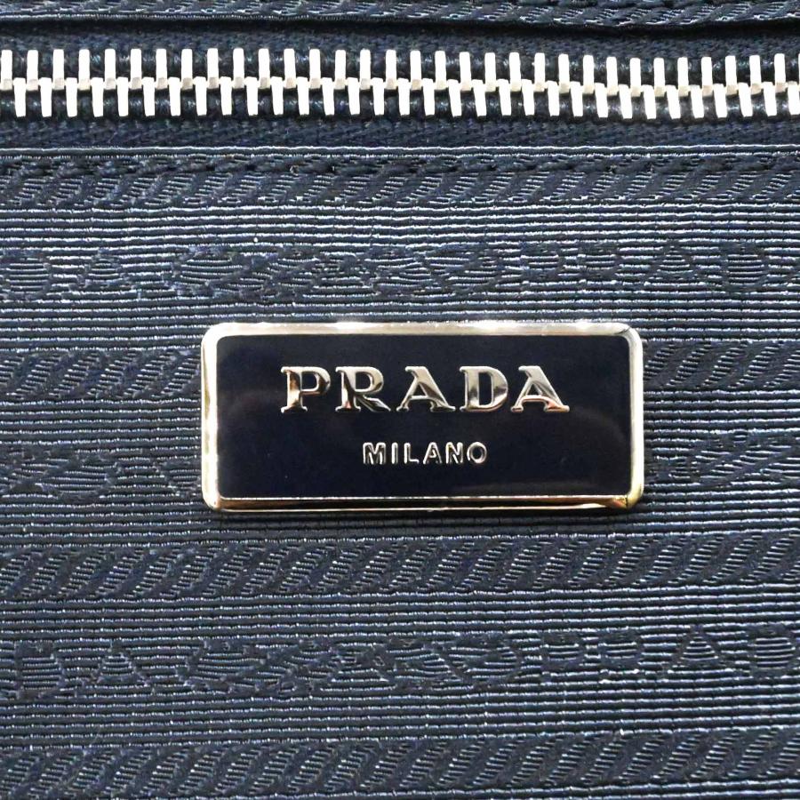 【美品】PRADA プラダ サフィアーノ レザー キャリーケース トラベル 旅行鞄 スーツケース 三角ロゴ ネイビー 青 VV030M 白タグ有 |  | 11
