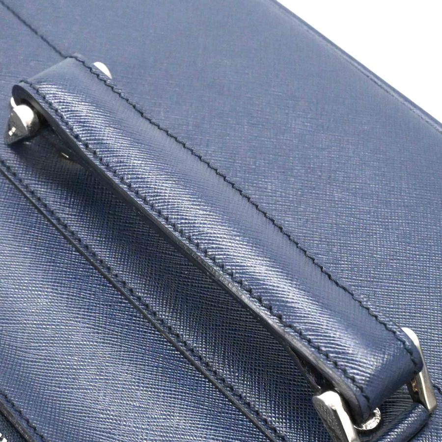 【美品】PRADA プラダ サフィアーノ レザー キャリーケース トラベル 旅行鞄 スーツケース 三角ロゴ ネイビー 青 VV030M 白タグ有 |  | 07