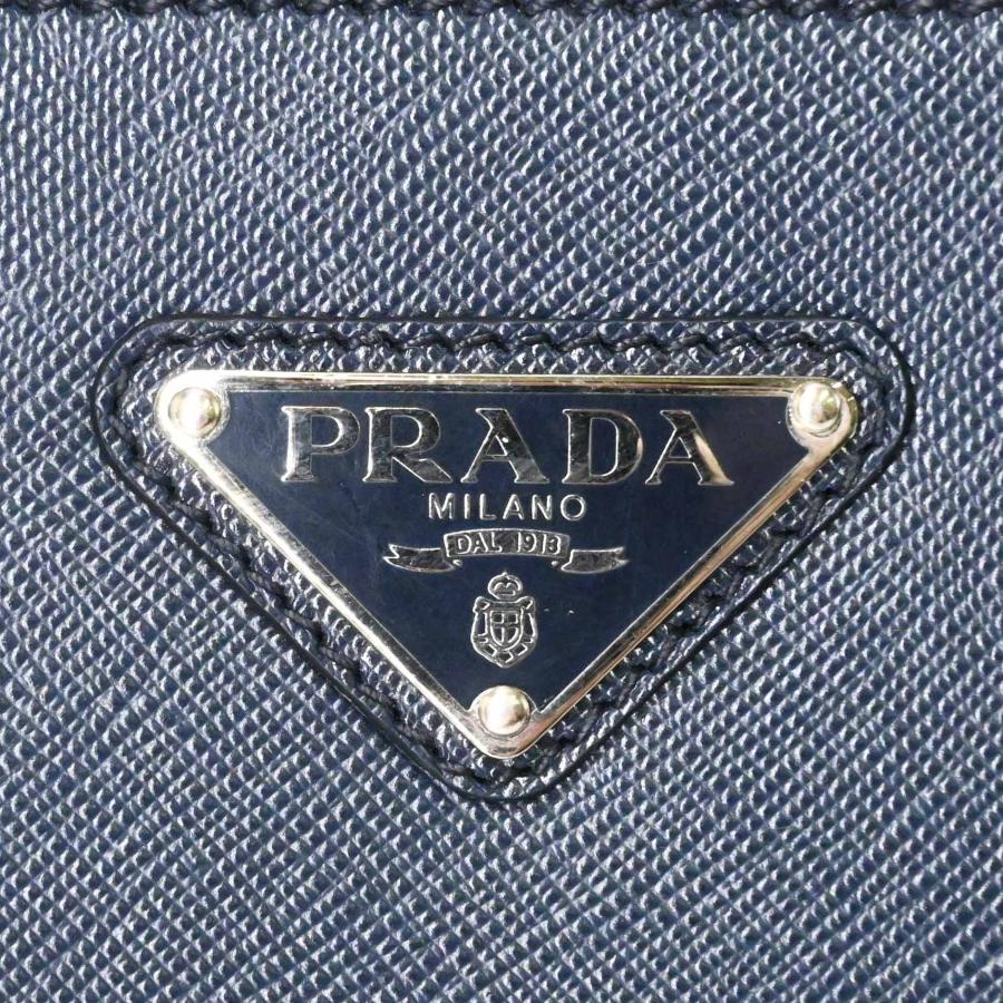【美品】PRADA プラダ サフィアーノ レザー キャリーケース トラベル 旅行鞄 スーツケース 三角ロゴ ネイビー 青 VV030M 白タグ有 |  | 08