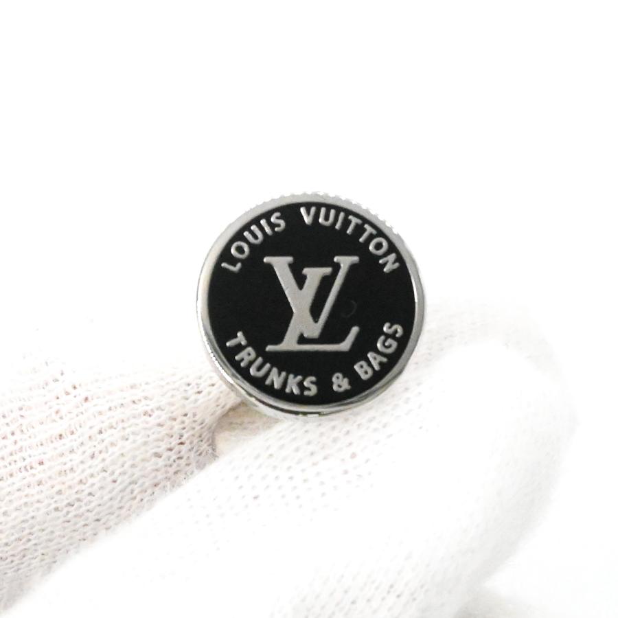 【美品】LOUIS VUITTON ルイヴィトン LV アワード カフリンク カフス メンズ ビジネス 紳士服 ブラック 黒 シルバー M00912 ケース付き |  | 08