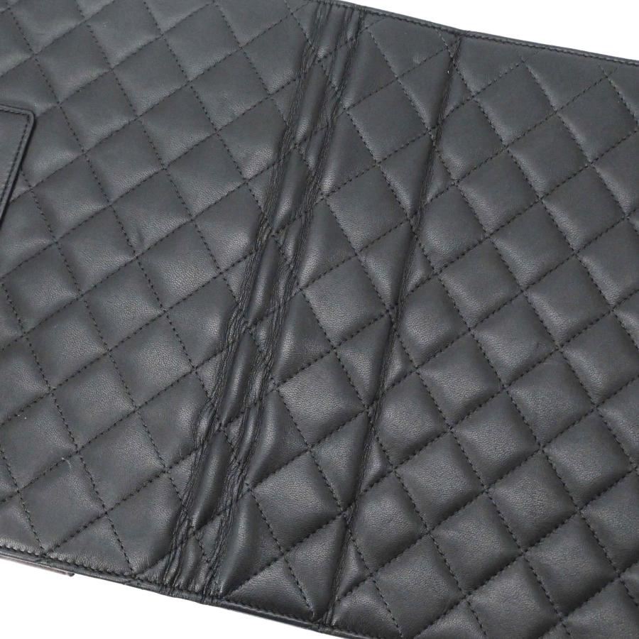 【美品】CHANEL シャネル マトラッセ ラムスキン タブレットケース iPadケース ロゴ ブラック 黒 ブラウン 茶 型番不明 | CHANEL | 14
