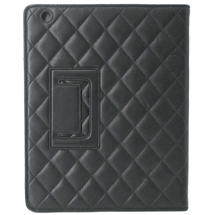 【美品】CHANEL シャネル マトラッセ ラムスキン タブレットケース iPadケース ロゴ ブラック 黒 ブラウン 茶 型番不明 | CHANEL | 02