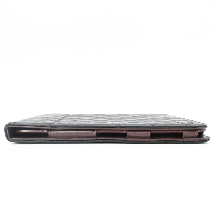 【美品】CHANEL シャネル マトラッセ ラムスキン タブレットケース iPadケース ロゴ ブラック 黒 ブラウン 茶 型番不明 | CHANEL | 03