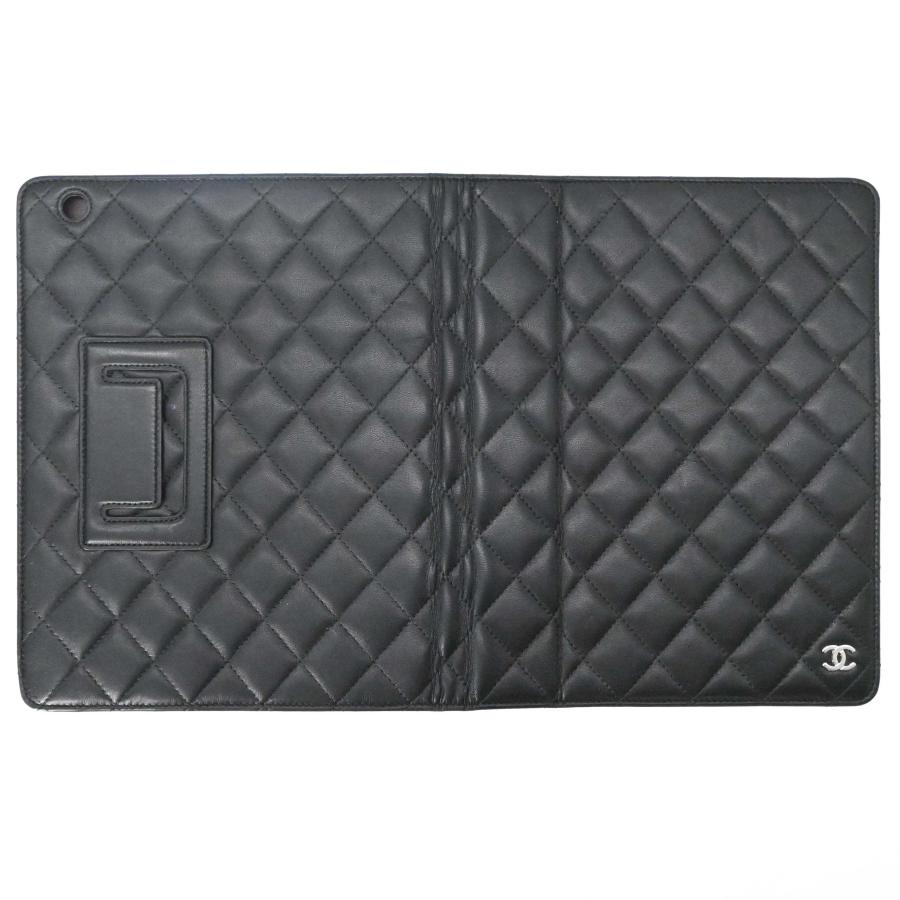 【美品】CHANEL シャネル マトラッセ ラムスキン タブレットケース iPadケース ロゴ ブラック 黒 ブラウン 茶 型番不明 | CHANEL | 07