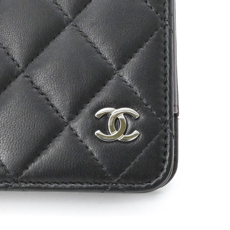 【美品】CHANEL シャネル マトラッセ ラムスキン タブレットケース iPadケース ロゴ ブラック 黒 ブラウン 茶 型番不明 | CHANEL | 09