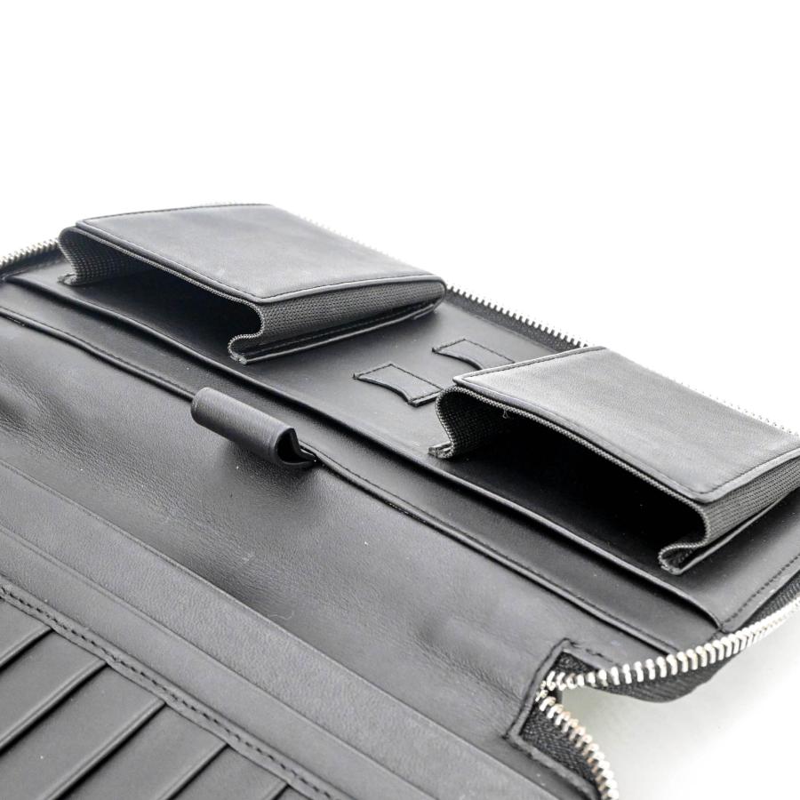 【美品】dunhill ダンヒル トラベルコンパニオン オーガナイザー ラウンドファスナー マルチ ダブルファスナー WINDSOR 長財布 メンズ 黒 ブラック | dunhill | 13