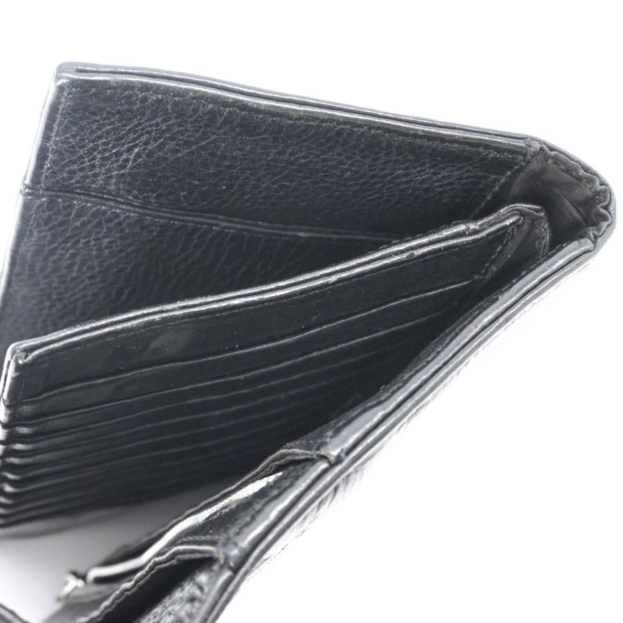 Chrome Hearts クロムハーツ ウェーブウォレット 長財布 三つ折り財布 クロスボタン シルバー金具 レザー メンズ 黒 ブラック | CHROME HEARTS | 08