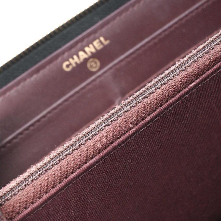 CHANEL シャネル マトラッセ キャビアスキン 長財布 財布 ココマーク レディース 黒 ブラック シール有 A50097 | マトラッセ | 12