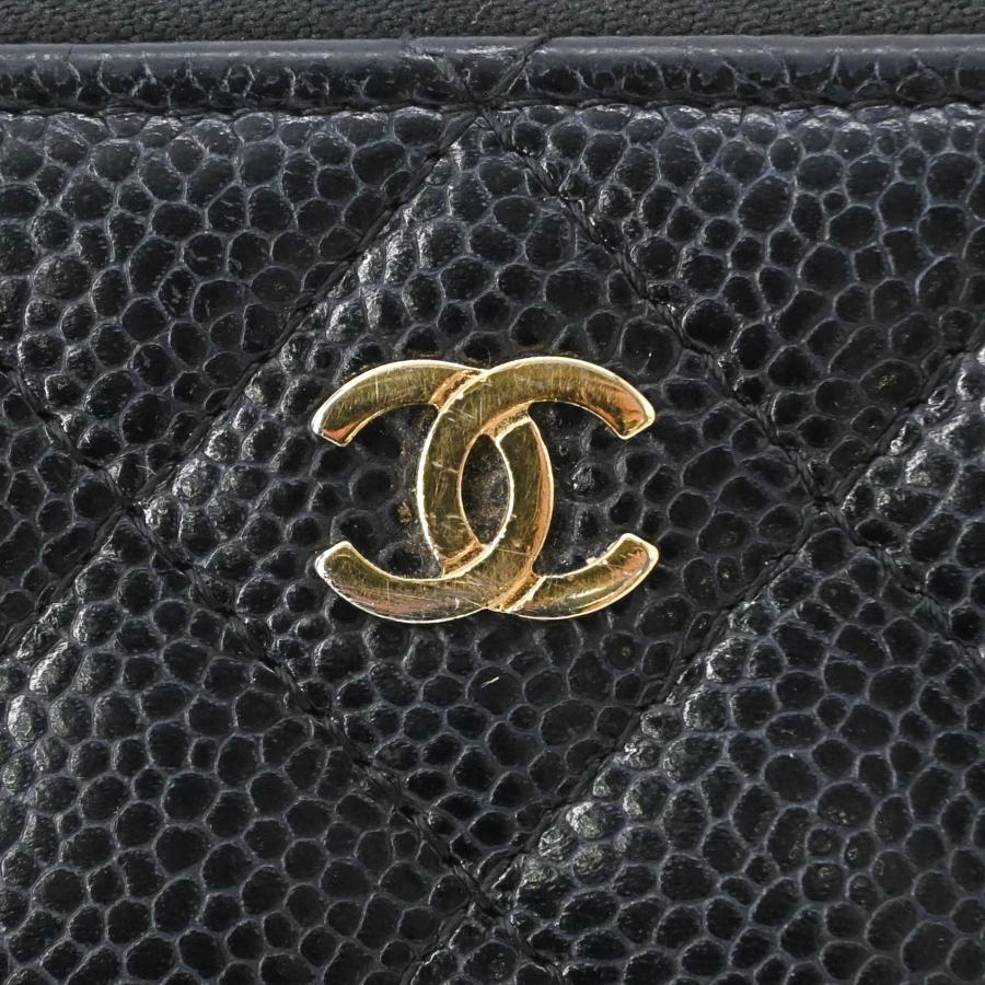 CHANEL シャネル マトラッセ キャビアスキン 長財布 財布 ココマーク レディース 黒 ブラック シール有 A50097 | マトラッセ | 06
