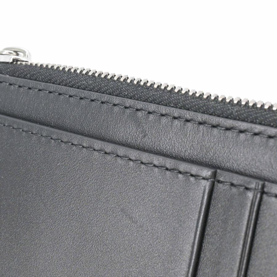 【未使用品】BOTTEGA VENETA ボッテガ ヴェネタ イントレチャート ファスナーカードケース キーリング ブラック 黒 | BOTTEGA VENETA | 10