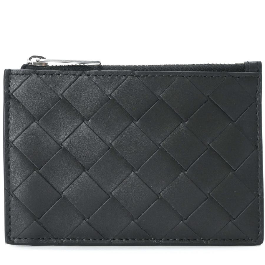 【未使用品】BOTTEGA VENETA ボッテガ ヴェネタ イントレチャート ファスナーカードケース キーリング ブラック 黒 | BOTTEGA VENETA | 01