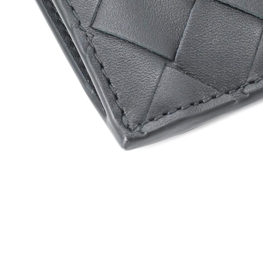 【未使用品】BOTTEGA VENETA ボッテガ ヴェネタ イントレチャート ファスナーカードケース キーリング ブラック 黒 | BOTTEGA VENETA | 09