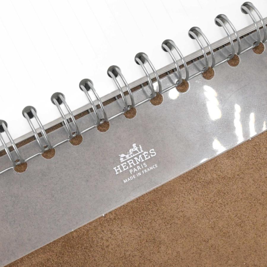 【未使用品】HERMES エルメス ユリスGM ノートカバー 手帳 トリヨンクレマンス レザー エトゥープ ベージュ ノートレフィル付き ＃U |  | 09