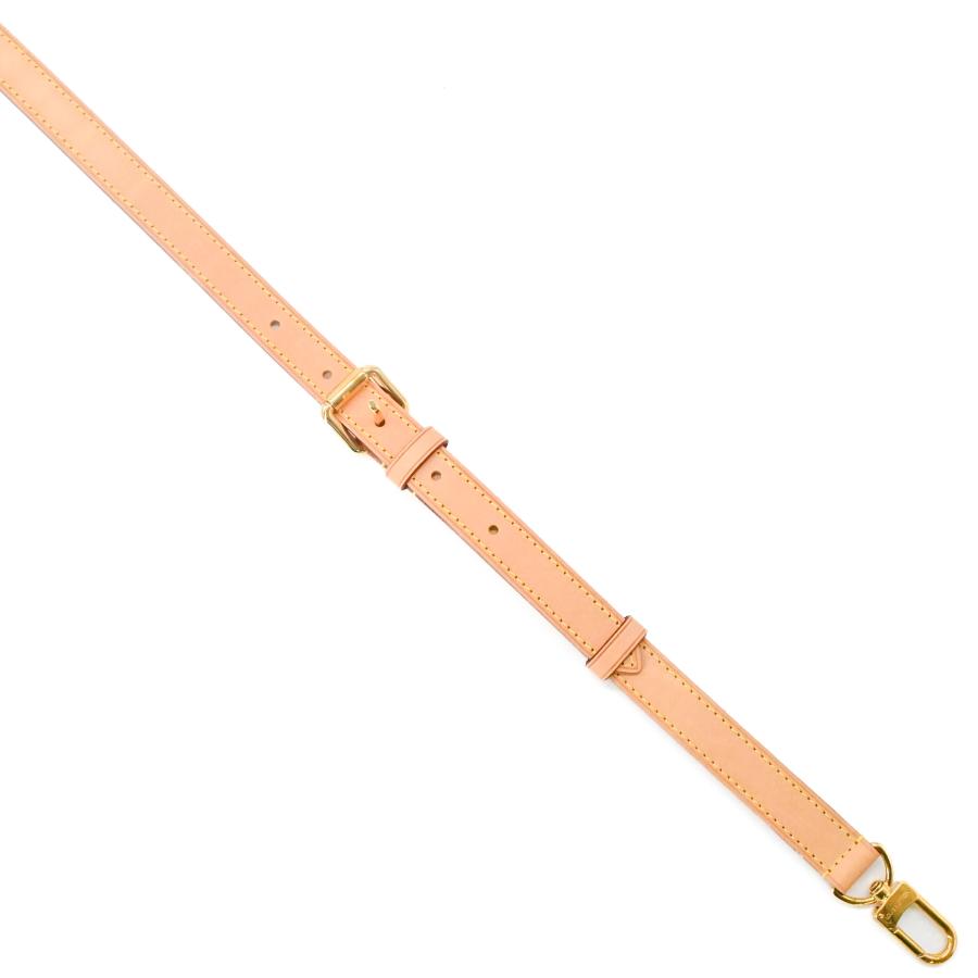 【美品】LOUIS VUITTON ルイヴィトン ブトン ショルダーストラップ ヌメ革 バッグ ベルト ゴールド金具 ベージュ 本革 | LOUIS VUITTON | 05