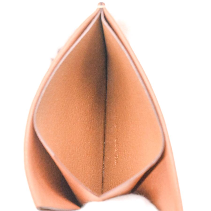 【美品】HERMES エルメス Hセリエ カードケース 定期入れ 名刺入れ パスケース ヴォーエバーカラー ゴールド ＃W刻印 | HERMES | 08