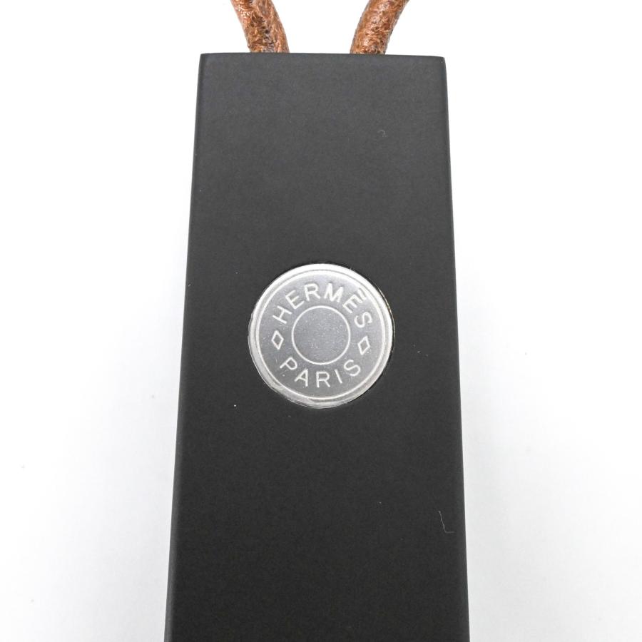【未使用品】HERMES エルメス セリエ シューホーン 靴ベラ ウッド コンパクト シルバー金具 黒 ブラック | HERMES | 07